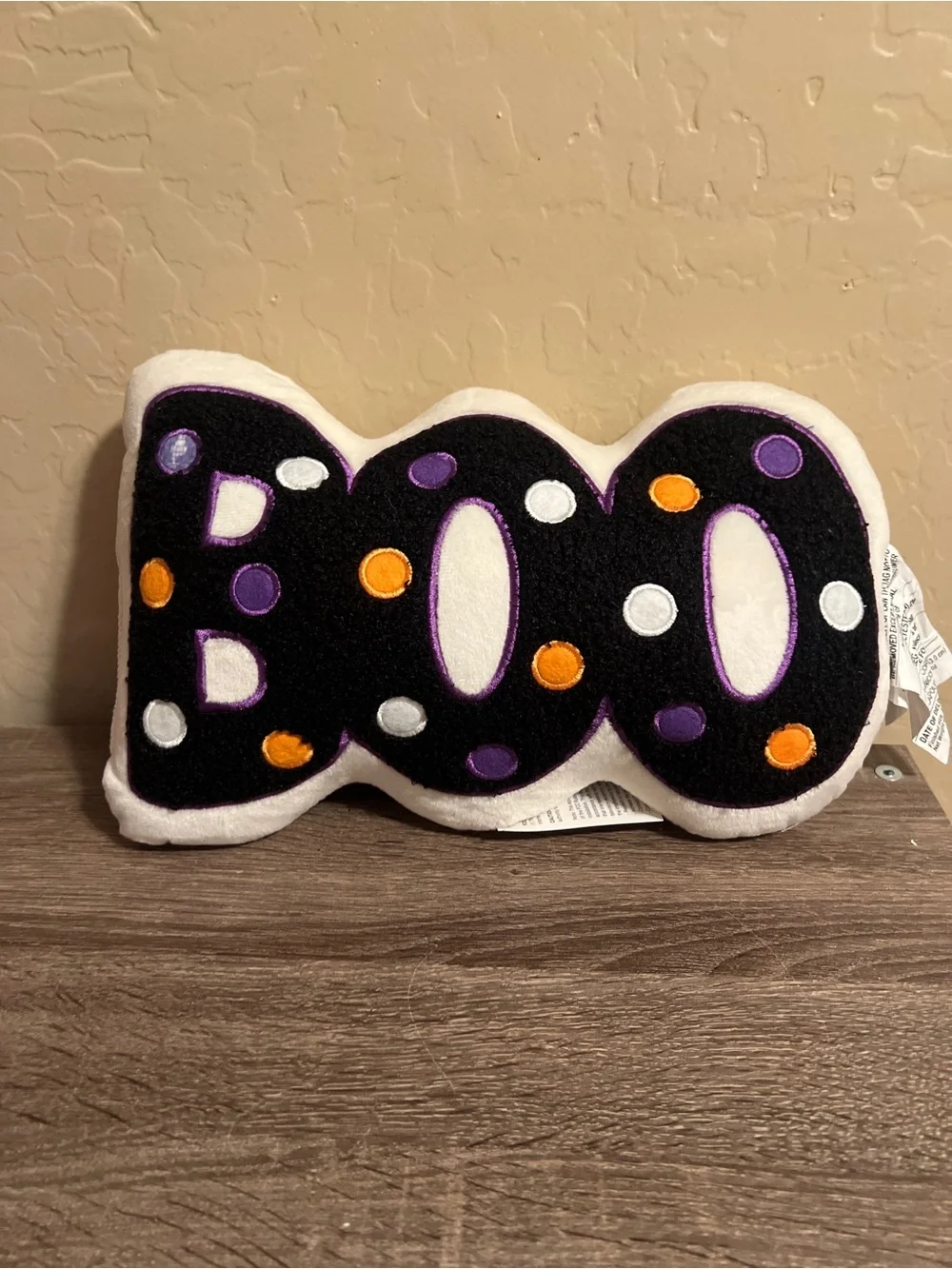 Target Hyde & Eek Boo Halloween Light Up Throw Toss Pillow White Black NWT